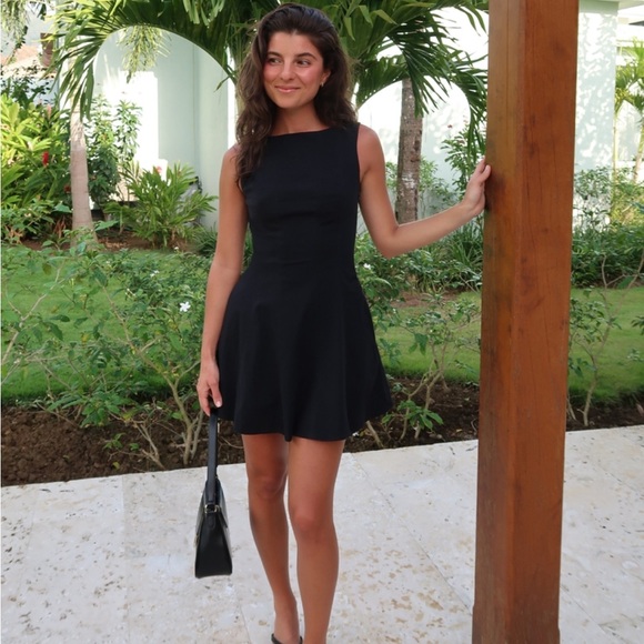 The A&F Mila High-Neck Open-Back Mini Dress - Picture 1 of 6